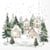4 serviettes en papier découpage collage 33 cm MAISON DE NOEL N 609
