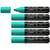 Lot de 5 marqueurs peinture acrylique pointe large biseautée - STABILO FREE acrylic T800C - Vert turquoise