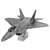 MetalEarth Aviation: F-22 RAPTOR 14x10,1x5,5cm, maquette 3D en métal avec 3 feuilles, sur carte 12x17cm, 14+