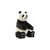 Hansa Peluche Geante Panda Assis 105 cm H 52cm l et 92 cm L - Hansa Peluches Géantes - Beige