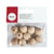 Boules en bois brut, percées, 18mm, forage 4mm, 10pces
