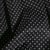 Tissu Coton enduit Petits pois blancs sur fond Noir