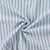 Tissu Double gaze de Coton Double face Rayures Bleues sur fond Blanc