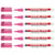 Marqueur permanent pointe fine 1 mm - EDDING - Rose - Lot de 6