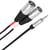 Câble micro Plugger Câble Y mini-Jack mâle stéréo - XLR mâle 3b 1m Touring
