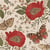 Lot de 4 serviettes en papier découpage collage 33 cm FLEUR ROUGE PAPILLON F 310
