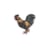 Ecusson campagne coq 3,5x3,5cm