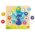 Puzzle paon 9 pieces en bois - Goula
