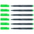 Lot de 6 marqueurs néon - FABER-CASTELL - Pointe fibre 1,5 mm - Vert karma chameleon