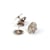 LOT 10 SUPPORTS DE PINS ARGENT LARGE 10MM