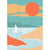Tableau sur toile illustration soleil 45x65 cm