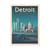 Affiche 30x40 cm - Detroit - Olahoop Travel Posters