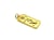 1 Pendentif rectangle avec main 23*10mm laiton doré 18K et zircons
