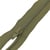 Fermeture sport séparable maille spirale - vert kaki