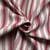 Tissu Coton d'ameublement Eugene Rayures Rouge