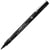 Feutre technique UNI-BALL PIN Chisel 1.0 - Noir - Pointe biseautée 1,00 mm