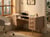 Bureau MDF Marron clair RAFFRA - Beliani