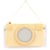 Cadre photo en bois - Appareil photo Polaroïd 20 x 12 cm