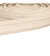 Sangle Double Chevrons 38mm ecru au mètre