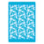 Pochoir plastique souple réutilisable 18,5 x 14,5 cm Fabrika Decoru FLEUR IRIS 295