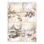 1 feuille de papier de riz 21 x 29,7 cm AB Studio Milky Valley NATURE ENNEIGEE 263