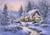 Puzzle 500 pièces - Winter's Blanket Wouldbie Cottage - Bluebird Puzzle