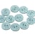 Bouton 2 trous mouton 15mm Bleu layette