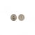 Lot de 2 fermoirs magnet à rivets couleur argent 19mm