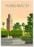 Affiche ville Marrakech | A3 : 29,7x42cm