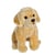 Peluche - Peluche Chiens réalistes assis, labrador jaune 25 cm
