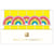 5 Bougies Arc-en-Ciel (6 cm)