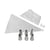Lot de 20 poches à douilles plastique avec douilles inox et plastique Zenker Smart Pastry