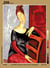 Canevas antique Jeanne de Modigliani 45x60cm