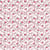 Tissu Coton imprimé Fleuris Afonso sur fond Rose pâle