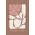 Tableau sur verre synthétique Neutral Floral 80x120 cm