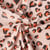 Tissu Imperméable déperlant Saian coeurs Orange sur fond Beige