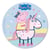 Disque en Azyme Peppa Pig Licorne (20 cm)