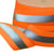 Bobine 25m élastique réfléchissant orange fluo