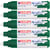 Lot de 5 marqueurs peinture acrylique - EDDING - Pointe biseautée 5-10 mm - Vert mousse