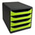 Module de classement Big Box 4 tiroirs Iderama - Vert anis - Exacompta