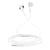 LinQ Écouteurs Jack 3,5mm Intra 1,2m Musique et Appels Mains Libres Blanc