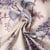 Tissu Toile Polycoton Anéa fleurs lilas Lavande sur fond Beige
