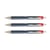 Lot de 3 rollers encre Jetstream SXN217 rétractable, pointe fine 0,7 mm, rouge<br><br>