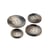 Lot de 6 boutons costume gris cendre