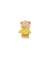 Carte de 3 boutons Ourson blanc 15mm - Union Knopf Jaune