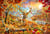 Puzzle 1000 pièces - Animals In the Fall - Bluebird Puzzle