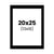 Passe-partout - Noir - 20x25cm - Photo 13x18cm - Pour cadre - Encadrement