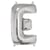 Ballon Lettre E, 40cm, 1pce. , argent