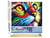 Peinture par Numéro Figured'Art - Félin Pop Art - Kit de Loisir Créatif DIY Numéro d'Art Complet - 40x50cm toile roulée + châssis en bois à monter