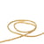 Bobine 30m cordon chiné métal 2mm or